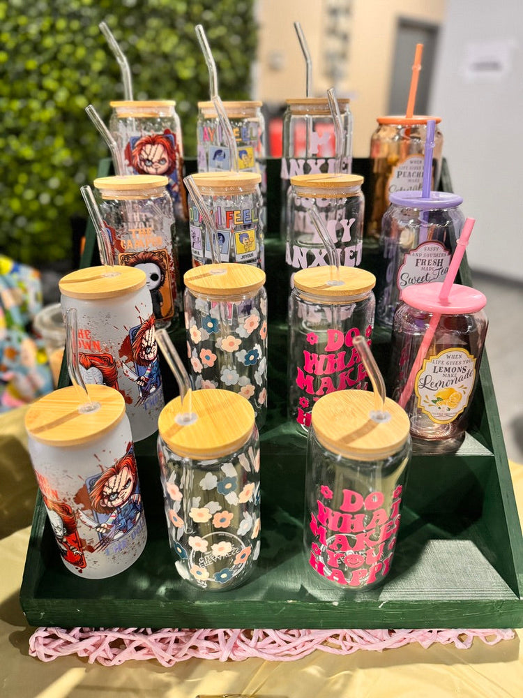 Glass Can Cup