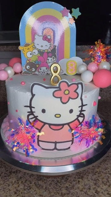 Hello Kitty Inspired Cake Topper