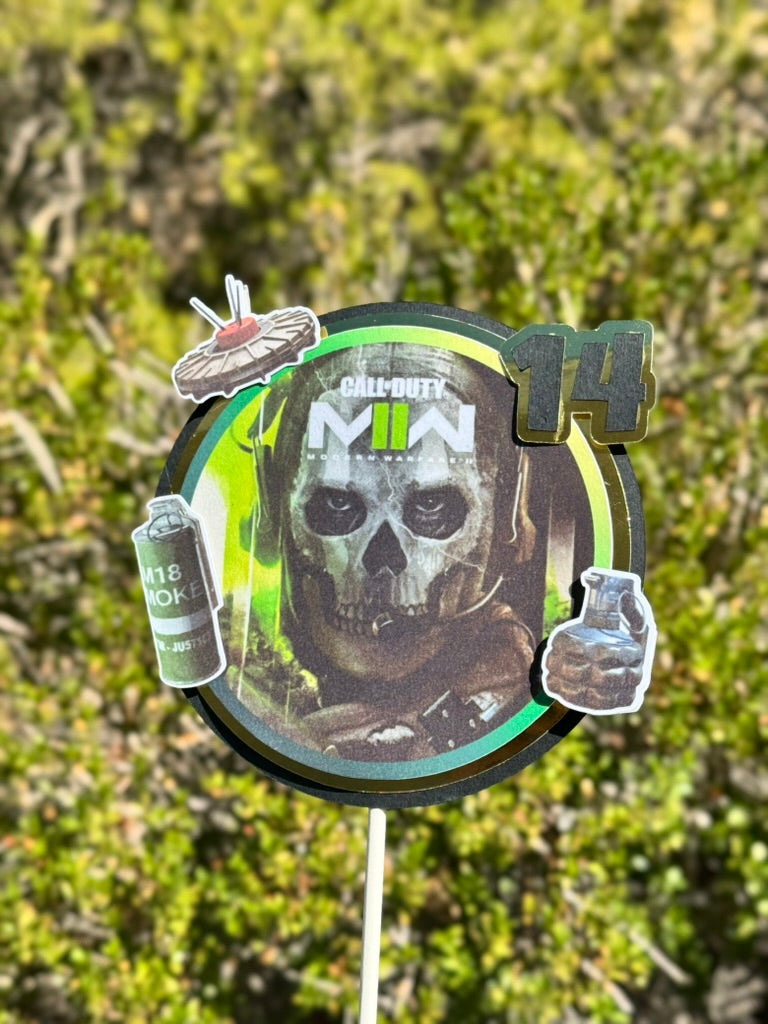Call of Duty Inspired Cake Topper