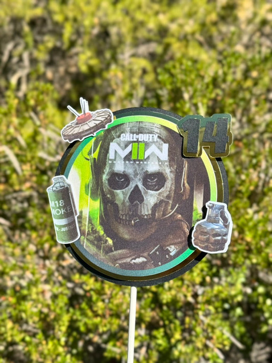 Call of Duty Inspired Cake Topper